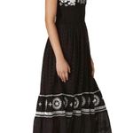 Area Stars Callie Smocked Lace Embroidered Dress, Black & White Size S $220 Photo 2