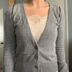 Material Girl Gray zipper detail cardigan Photo 2