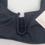 Good American Bikini Top Extra Large U Ring Vegas Black Beach Swim Minimal NWT Photo 6