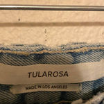 Tularosa Emma Santorini Braided Belt Distressed Denim High Rise Shorts Size 28 Photo 6