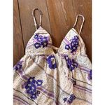 Jill Stuart  Collection Purple Floral Mini Sundress Size 4 Photo 1