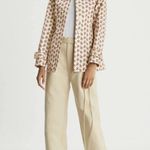 Tory Burch Capri Beaded Leather Tong Sandal/ Ivory/Gold Size 9 Photo 9