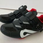 Peloton  Clip In Cycling Biking Shoes Black and Red Size 41 Photo 2