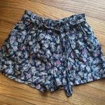 Staring At Stars Anthropology Floral Black Shorts Photo 0