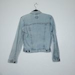 Levi Strauss & CO. Levi's Blue Light Wash Cropped Trucker Denim Jacket Size XXL Photo 7