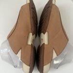 Ulu Sandals Leather Tan Sun Design Embossed Slip On Boho Lagen Artsy Comfort 9 Photo 3