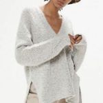 Urban Outfitters  UO Rosie Soft V-Neck Side Slit Sweater Oversize Photo 7