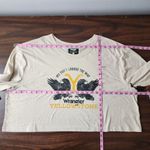 Wrangler Yellowstone Graphics Cream Crop Top Long Sleeve Tee T-shirt XXL Photo 6
