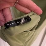 Blue Blush Backless, green bodysuit  Photo 2