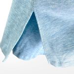 60s Vintage Blue A Line Sleeveless Tunic Open Front Shirt Dress Nautical Buttons Size M Photo 4