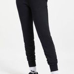 Good American NWT  Good Waist Jogger Sweatpant in Black - Size 1 (Small) Photo 0