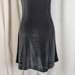 American Vintage 90s Vintage MG Apparel Velvet Scoop Neck Short Sleeve Mini Dress Black Small Photo 10