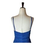 TALULAH La Maison Dress Womens Small Blue And Black Polka Dot Sorrento Midi Photo 5