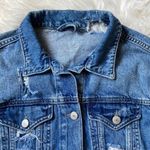 ZARA Ripped Denim Jacket Photo 4