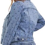 Torrid  Medium Wash Heart Denim Trucker Jacket - Size 18 (2) Photo 1