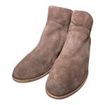 Lucky Brand Taupe Suede Ankle Booties Photo 1