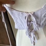 Sho Fly Lavender Cable Knit Sweater Tank Cropped Purple Size undefined Photo 4