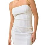Blue Blush  Gift Me Strapless Bodycon Mini Dress Ivory Size Small NWT Photo 0