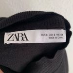 ZARA cropped mock neck dolman sleeve sweater black Sz Small Photo 1