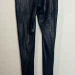 Spanx - Faux Leather Side Stripe Leggings Black White Photo 3