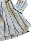 Free People  High Vibrations Button-Down Shirt Dress Mini Long Sleeve Size Medium Photo 10