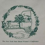 Vintage New York State Rural Women's Conference Canvas Bag Tan Photo 1