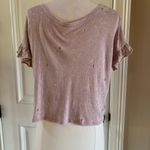 American Eagle Top Distressed Blush XS Crop Photo 4