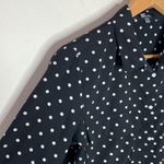 Kut From The Kloth  black polka dot satin button down shirt size S Photo 28