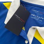 Lohla Sport Filippa Short Sleeve Polo Top Tennis Pickleball Blue, L, New Blue Size L Photo 4