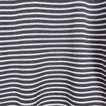 Hanes Women’s Short Sleeve Cuffed Scoop Neck Striped Shirt Gray White, Size Med Photo 5