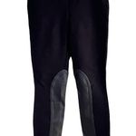 J.Crew  Black Pixie Jodhpurs  Leather Panels Work Equestrian Leggings Pants 4 Photo 2