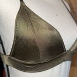 Urban Outfitters Out From Under  Bra Womens Small Olive Green Satin Triangle Photo 4