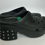 Crocs Siren studded black clogs size 12 women’s New Photo 3