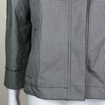 Carlisle Vintage  Black & White Mini-Houndstooth Silk Blend Jacket Photo 2