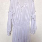 Charlie Holiday  White Peasant Mini Dress Size 4 Photo 0