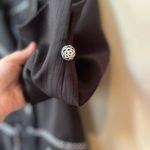 Sag Harbor Vintage Women’s Plus Size  Black Floral Polka Dot Blazer Jacket Sz 18 Photo 8