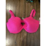 Victoria's Secret  Swim Mix & Match textured Twist Push Up Bikini Top Pink 36DD Photo 3