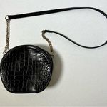 Forever 21 Black Faux Alligator Skin Crossbody Purse Photo 0