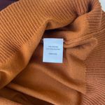 Dry Goods Orange Color Block Sleeve Pullover Sweater Photo 6