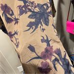 Beautiful olive plum floral silk cold shoulder mini dress Armour Vert whimsigoth Green Size XS Photo 6