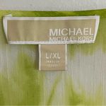 Michael Kors Sheer Swim‎ Cover up Tunic Womens L/XL Green Tie Dye Elastic Waist Size L Photo 4