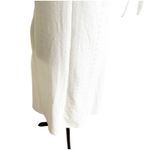 Eyelet Maxi Dress Size Medium NWT Boutique Slit Sleeves Milkmaid Coquette White Photo 7