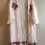 Altar'd State Cream lace & floral embroidered cardigan Photo 0