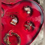 Argento SC Charm Key RIng Jetsetter Set Paris Travel Heart Tin Swarovski 2011 Gold Photo 1