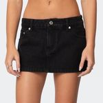 Edikted Spencer Black Low Rise Skirt. New with tags. Size Medium Photo 0