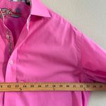 Robert Graham Pink Embroidered Button Down Shirt Men's Large Flip Cuffs Photo 11