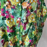 Nickelodeon Sponge Bob Squarepants tie front button down crop size large Photo 4