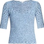 Veronica Beard NWT Veronica BeardLipa Rib Knit Pullover Top Sz M Photo 2