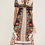 SALONI Tabitha 100% Silk Black Red A Photo 2