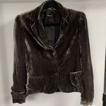 Tahari  Dark Grey Velvet Blazer Size S Photo 0